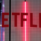 The logo of American entertainment company Netflix is pictured at the Paris games week in Paris.
